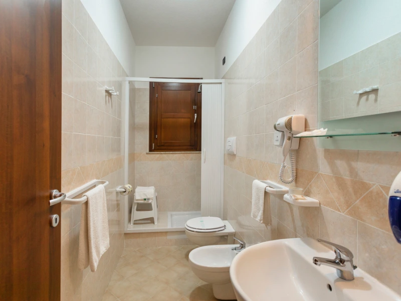 Private bathroom in room farmhouse Campania
