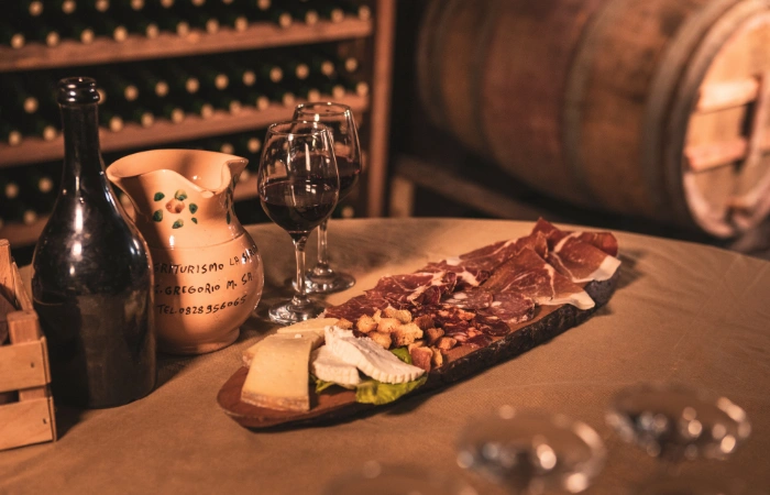 Winery - Aperitif in cellar with natural wines
