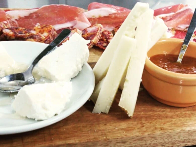 Pecorino cheeses from local production
