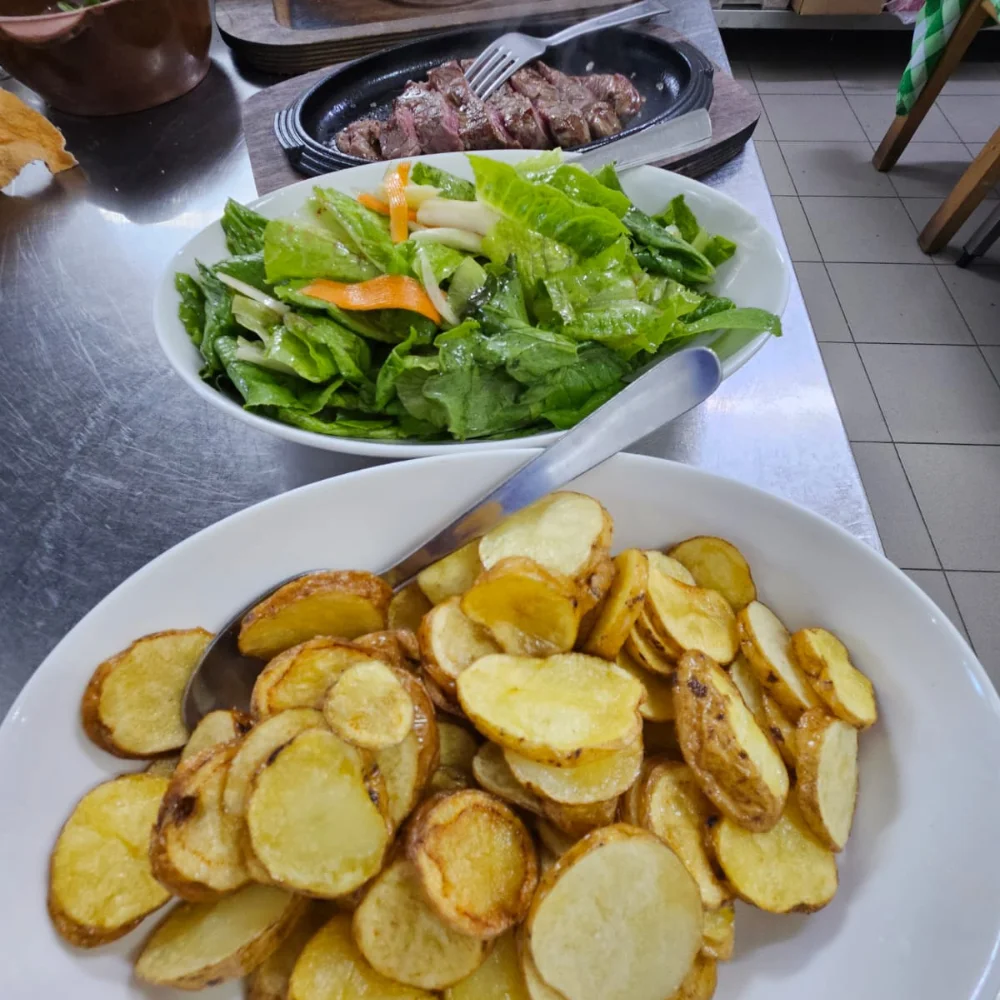 Traditional side dishes for Easter lunch at the farmhouse