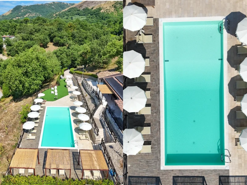 Panoramic pool summer farmhouse Campania La Sfruscià