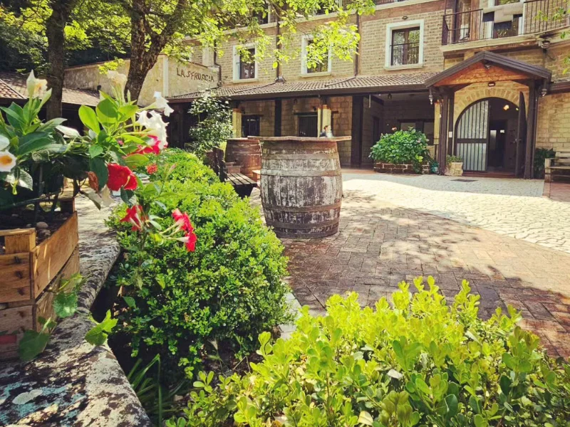 Spring nature during Easter at the farmhouse in Campania