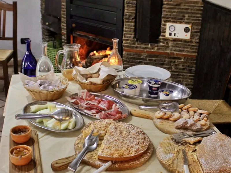 Typical Campanian products for farmhouse breakfast
