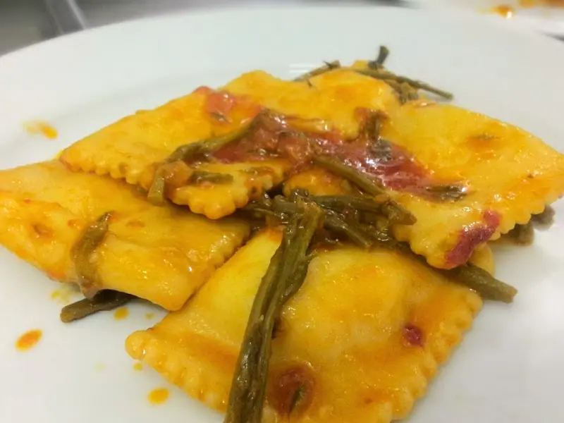 Autumn ravioli homemade