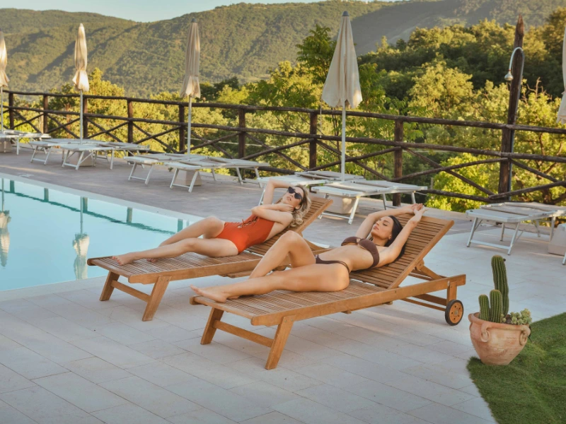 Solarium relaxation summer holidays farmhouse with pool Campania