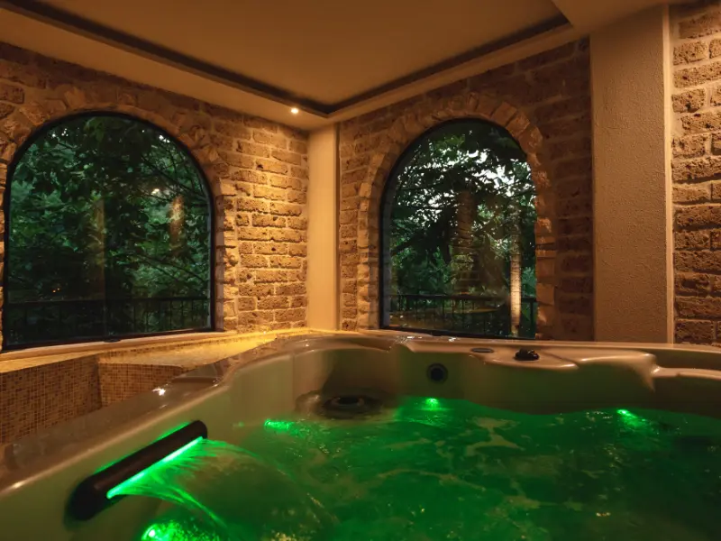 Hot tub spa farmhouse